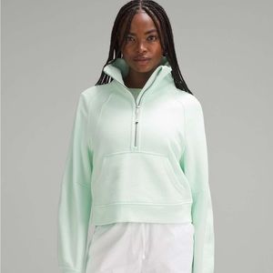 Lululemon scuba half-zip funnel neck (mint moment)